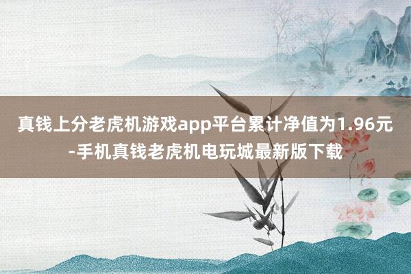真钱上分老虎机游戏app平台累计净值为1.96元-手机真钱老虎机电玩城最新版下载